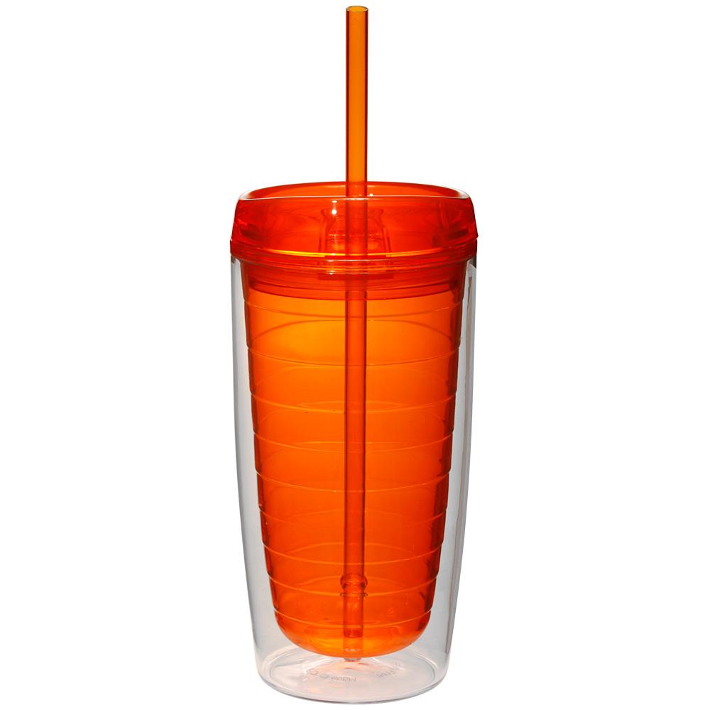 Econo 16 oz Double Wall Tumbler With Lid And Straw 6