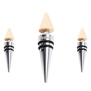 Wooden Cone Shaped Wine Cork Bottle Stopper 7