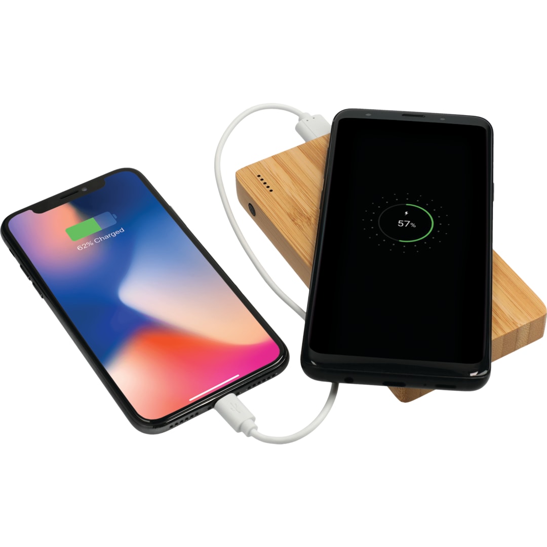 FSC® 100% Bamboo 5000 mAh Wireless Power Bank 32