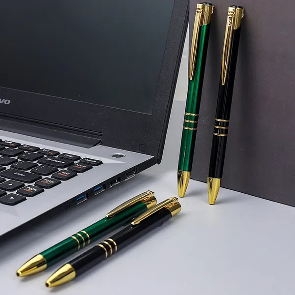 Custom Gold Metal Pen With Gift Box 2