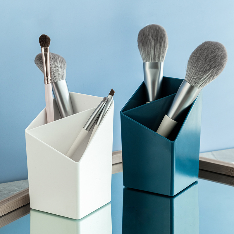 Desktop Cosmetic Storage Box, promotional clip with logo imprint 4