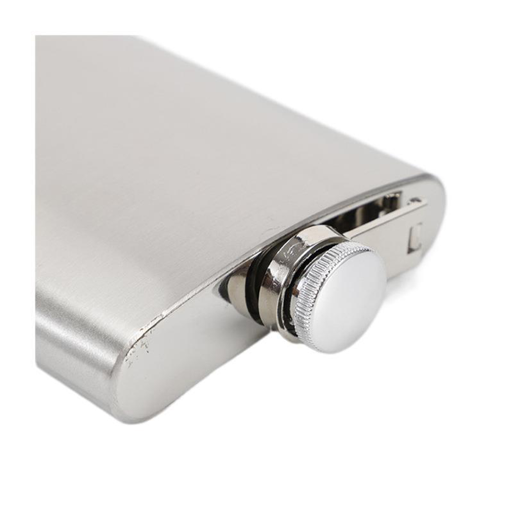8 Oz Stainless Steel Flask, custom water bottle with logo imprint 2