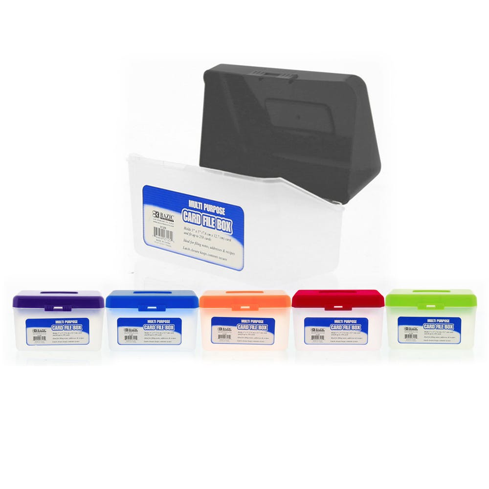 Multipurpose Card File Boxes - 3" x 5" 2