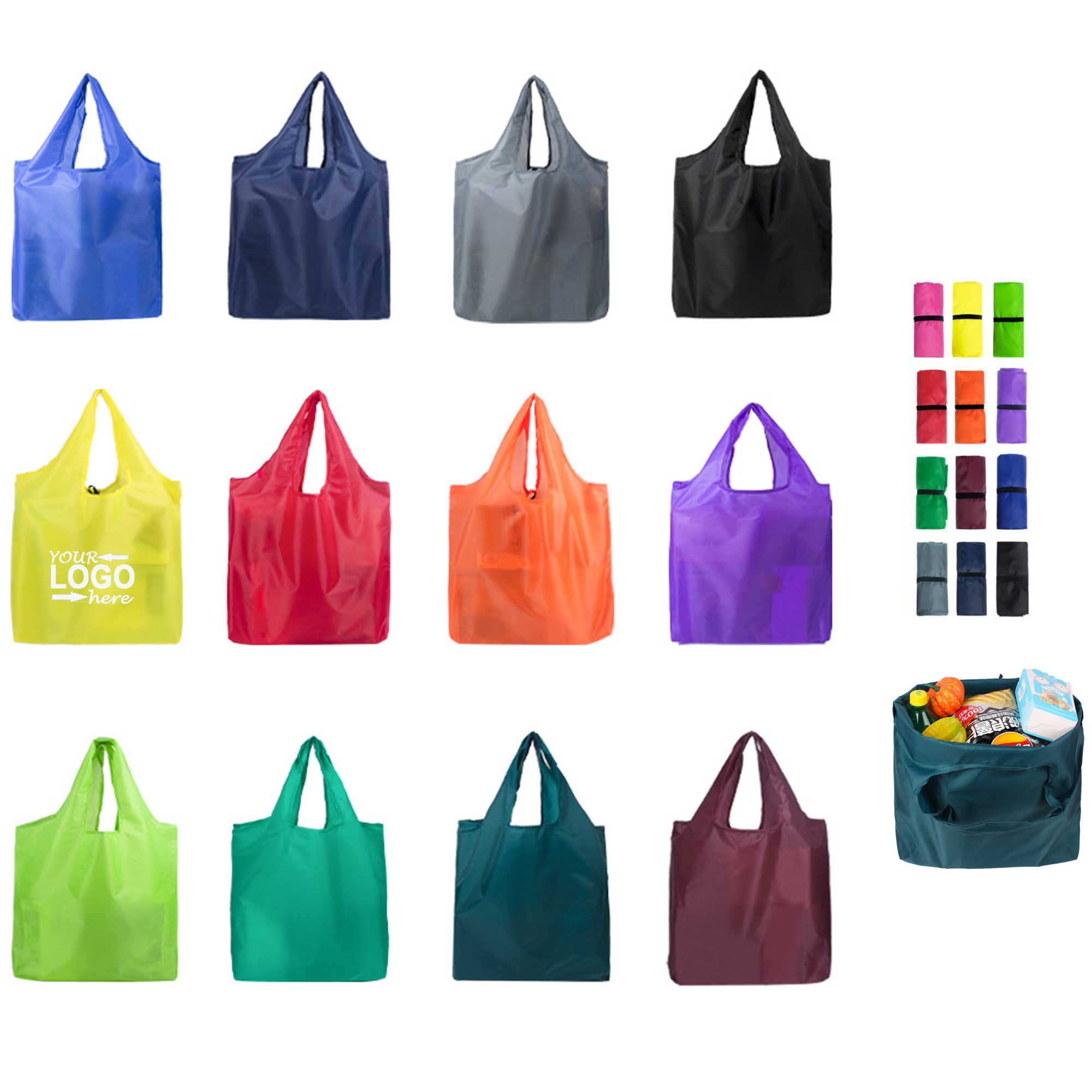 Collapsible Polyester Tote Shopping Bag 2