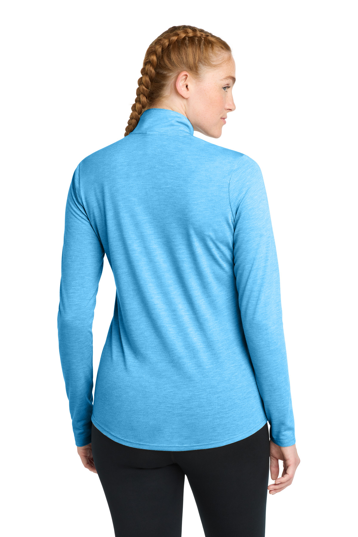 Sport-Tek Women's PosiCharge Tri-Blend Wicking 1/4-Zip Pullover. LST407 12