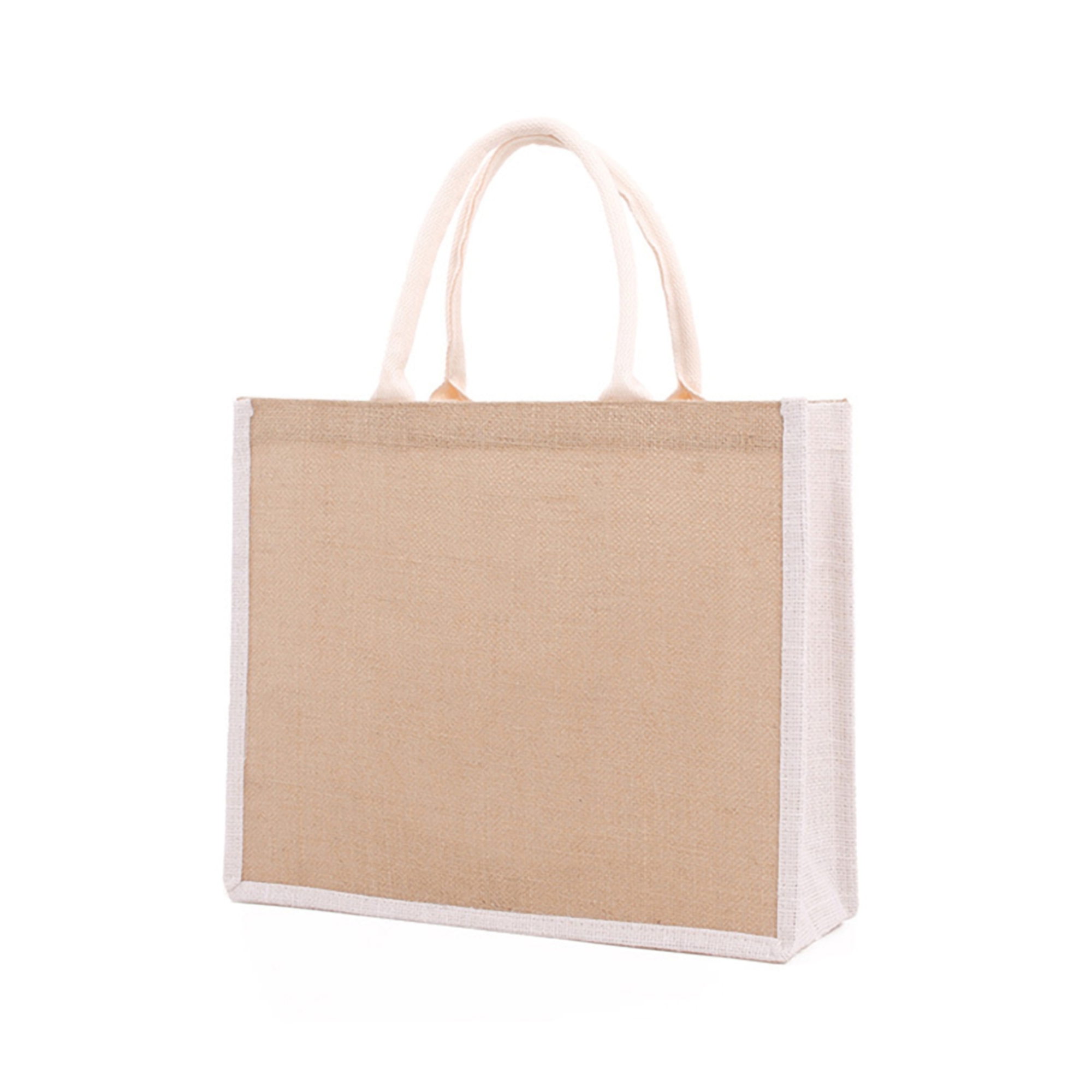 Rustic Burlap Shopping Tote Bag 5