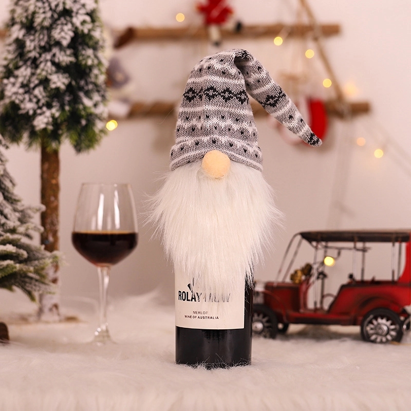 Christmas Hat Shape Champagne Bottle Cover 3