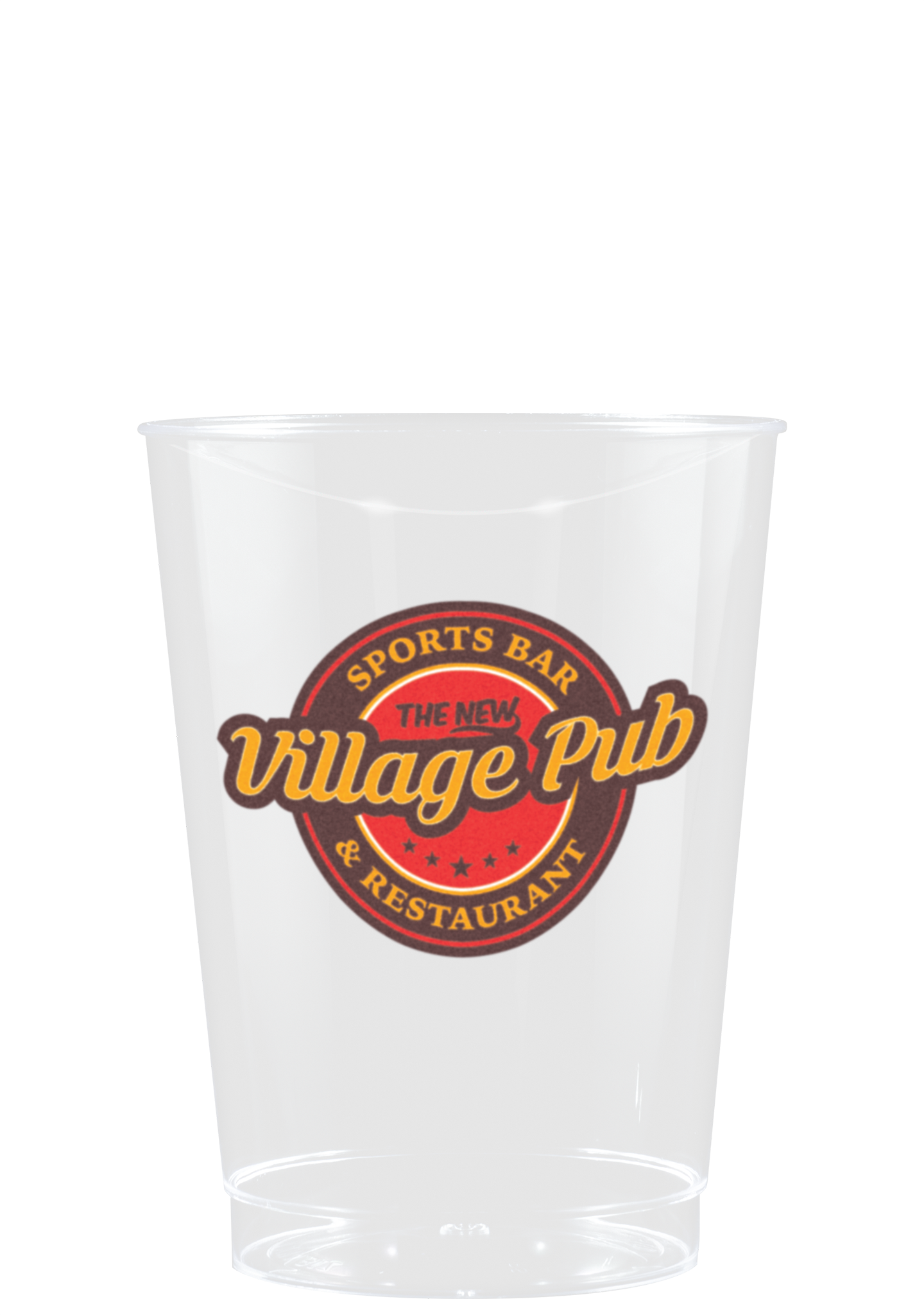 10 oz Hard Plastic Smooth Cup Clear Hi-Speed Print 1