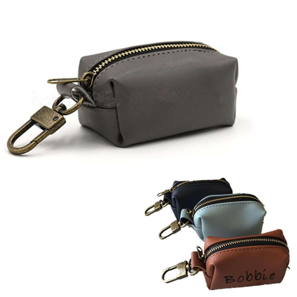 Leather Dog Poop Waste Bag Dispenser 5