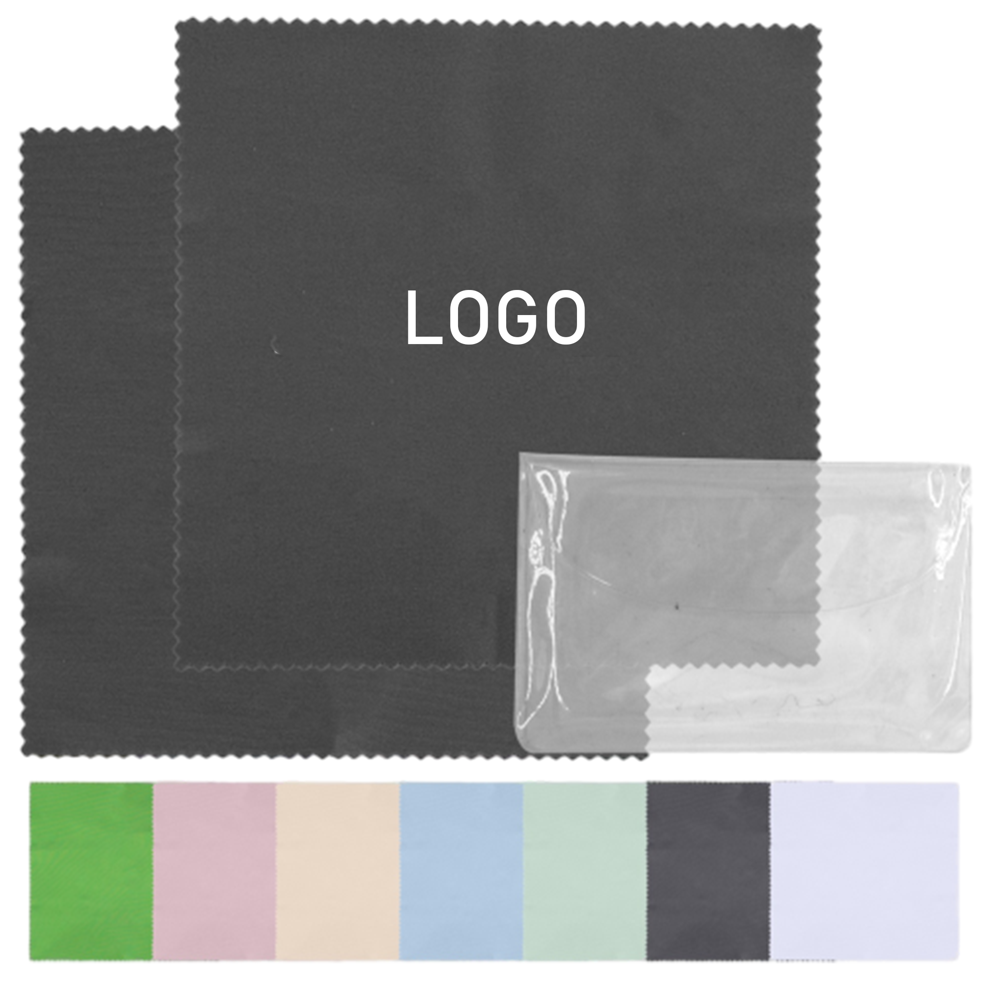 Custom Microfiber Glasses Cleaning Cloth with PVC Sleeve 2