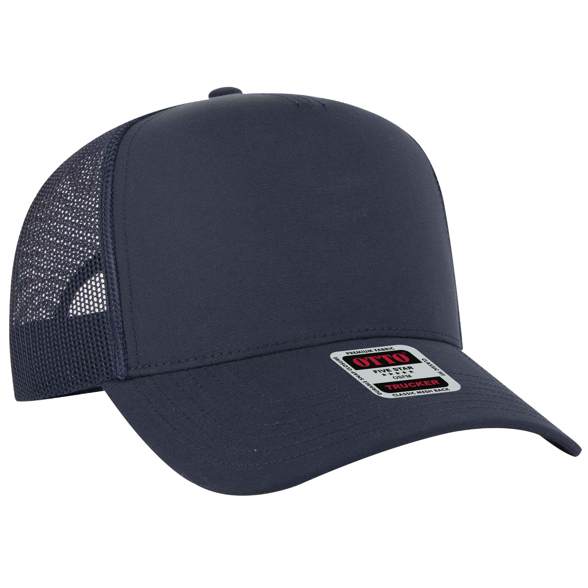 OTTO CAP® 5 Panel Mid Profile Mesh Back Trucker Hat 8