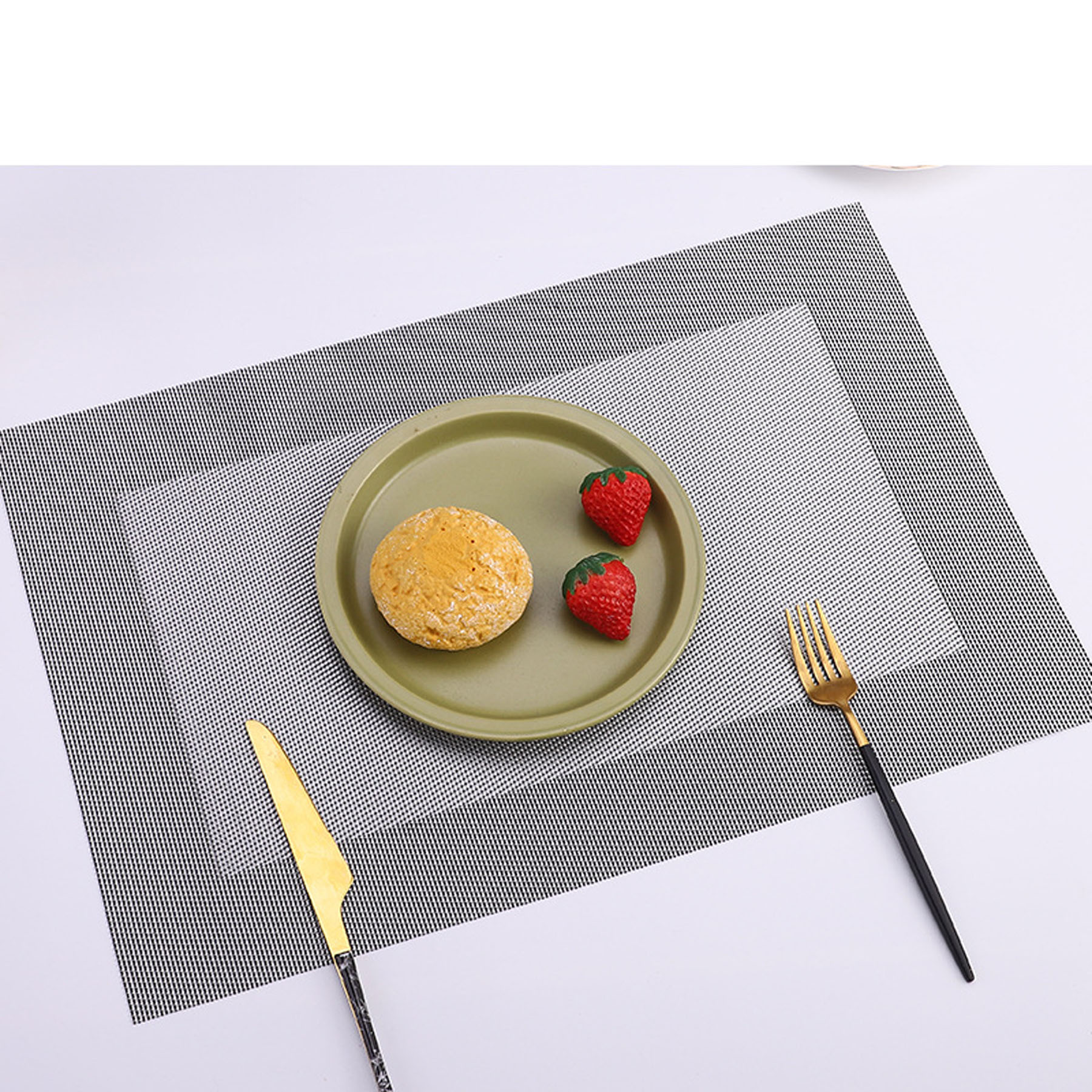 Waterproof PVC Polyester Dining Table Placemat 2