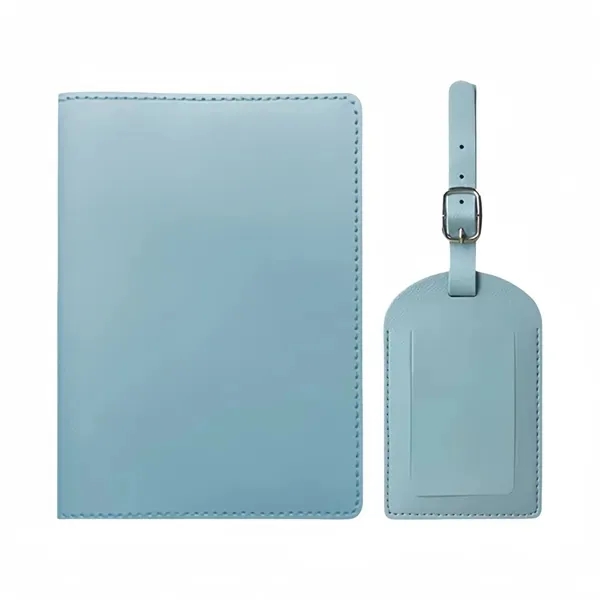 PU Leather Passport Holder and Luggage Tag Set 6