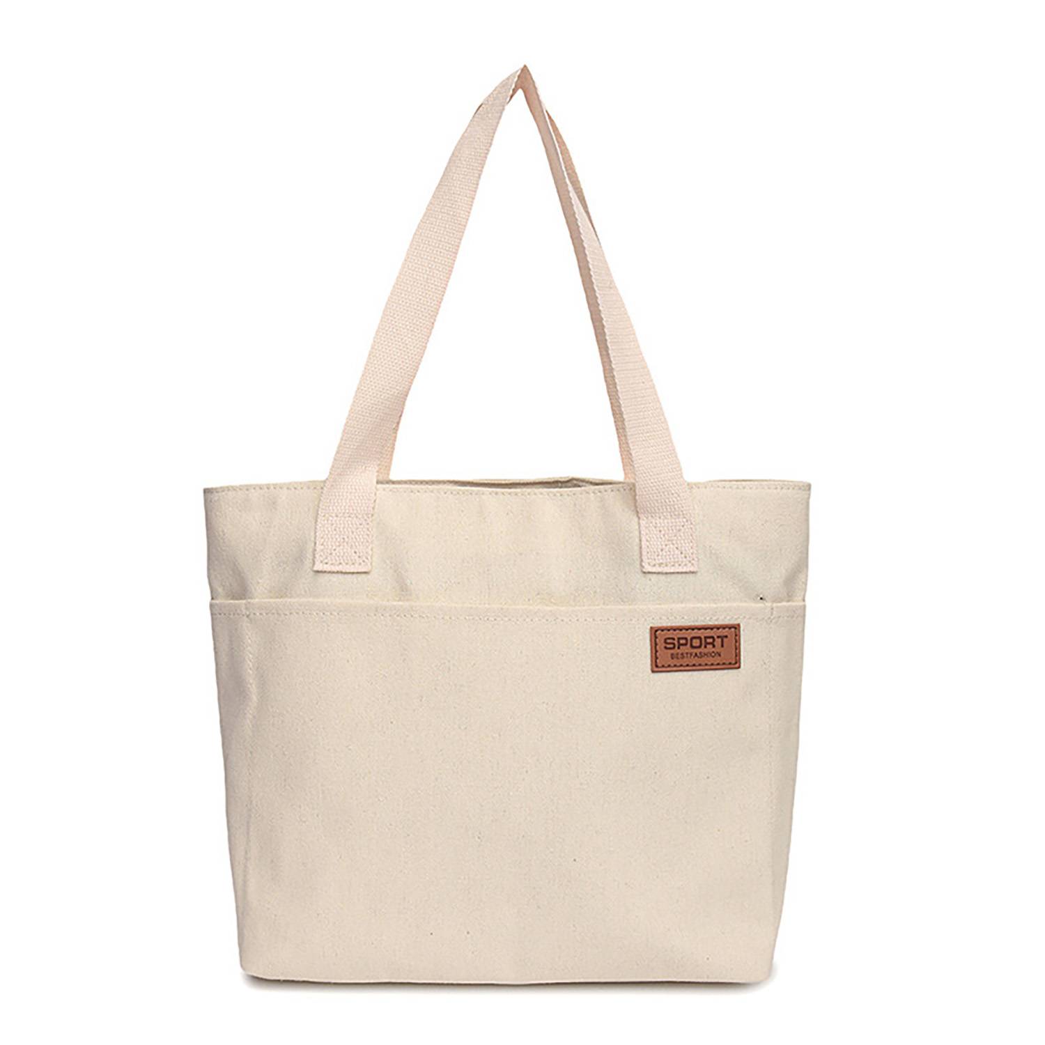 Large Capacity Canvas Tote Bag, custom tote bag with logo imprint 5
