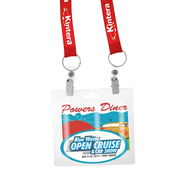 3/4" Screen Printed Dual Attachment Lanyard 3