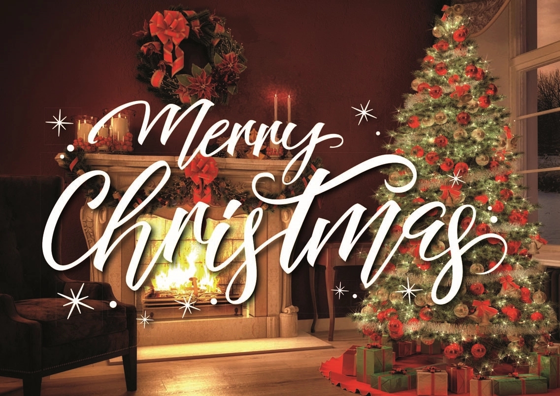 Crackling Christmas Holiday Greeting Cards 2