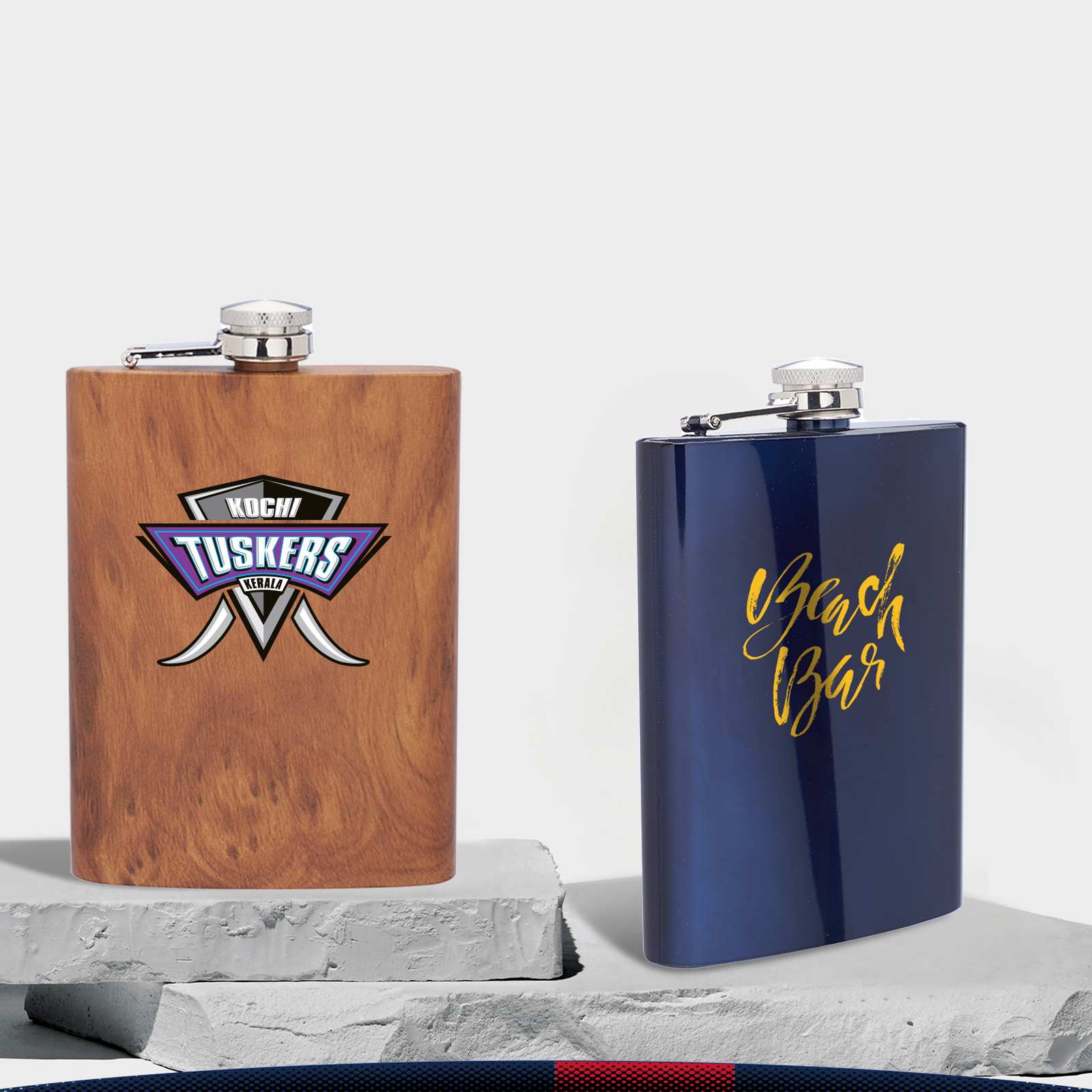 8 oz. Chiam Stainless Steel Hip Flasks 5