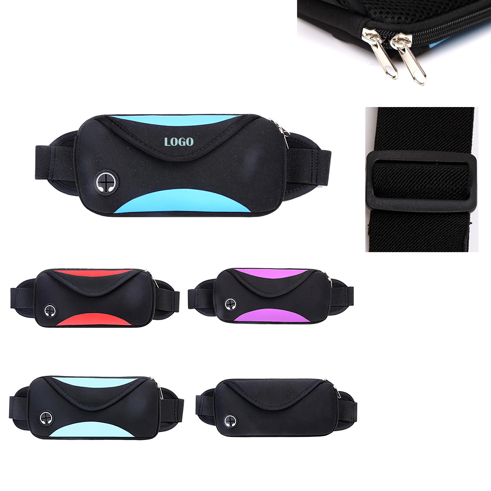 Water-Resistant Running Belt Pack 3