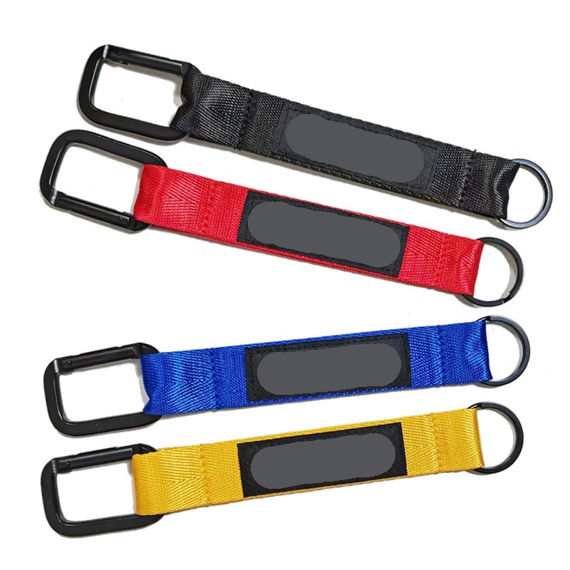 Customize Short Wrist Strap Carabiner Lanyards Keychain With Logo Custom anyard key chains Knapsack 2