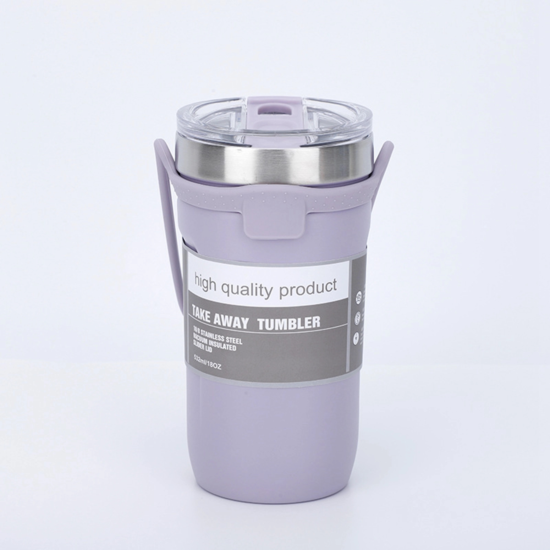 19  Oz. Vacuum Insulated Coffee Tumbler with Silicone Strap 5