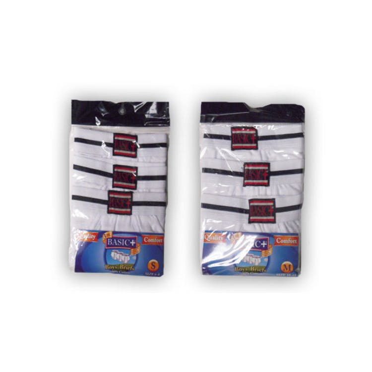 Boys' Briefs - Small White 3 Pack 2