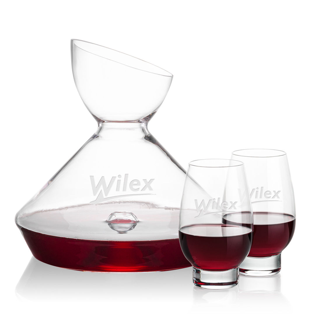 Woodbury Carafe & Glenarden Stemless Wine 2