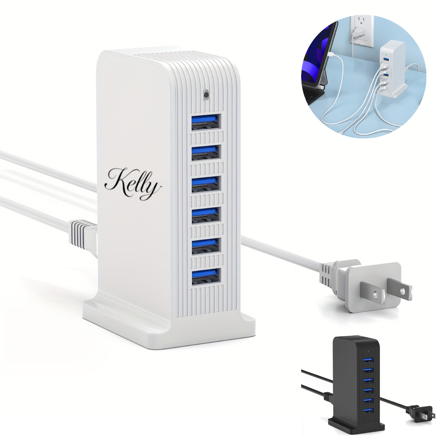 Desktop 6-Port USB Charging Station 2
