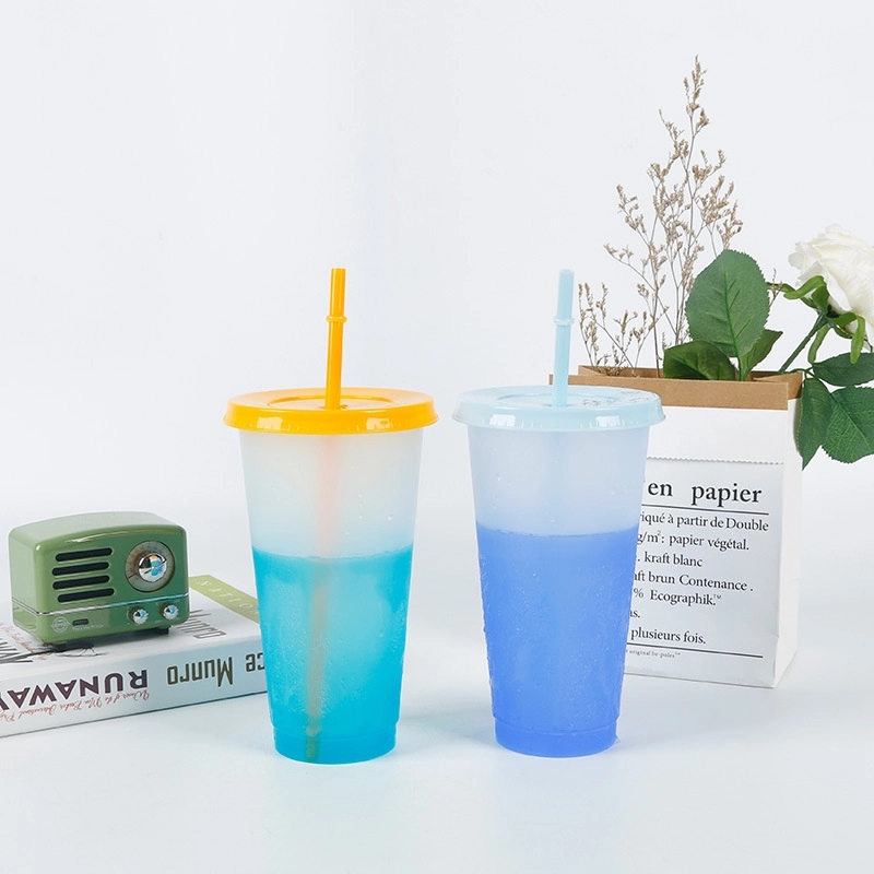 24oz Reusable Color Changing Cold Drink Cups 3
