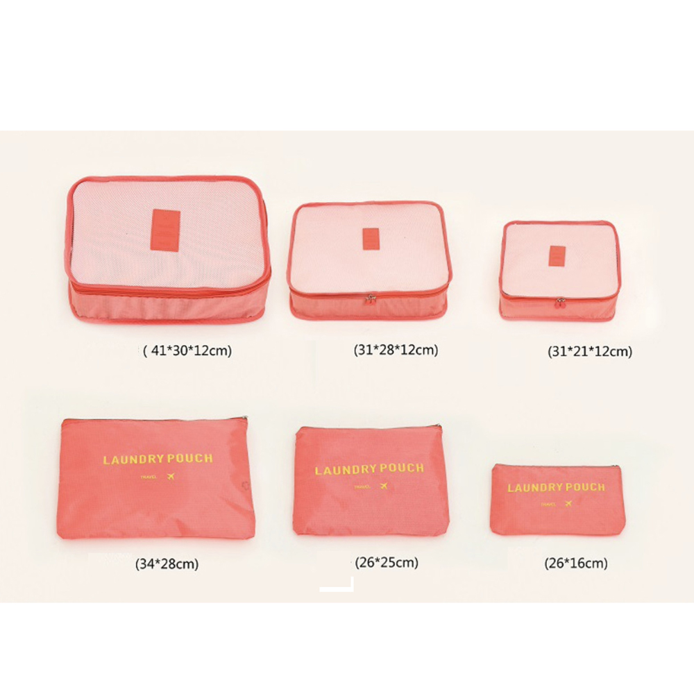 6PCS Travel Laundry Pouch Set 4