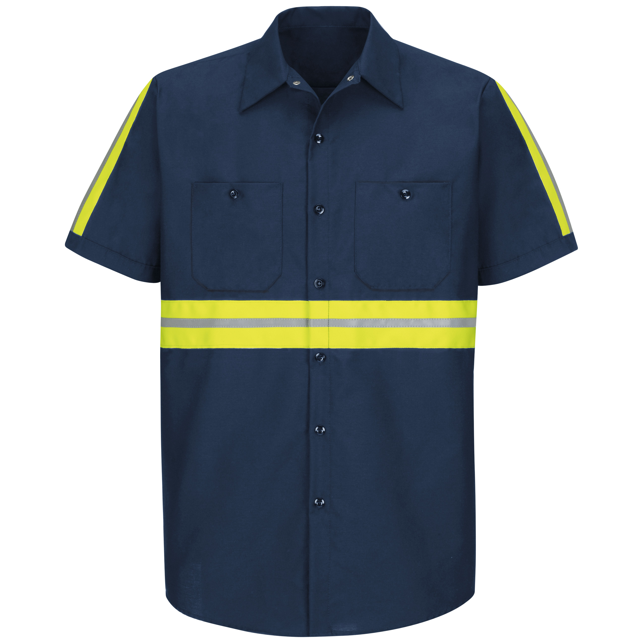 Red Kap® Short Sleeve Enhanced Visibility Industrial Work Shirt 3