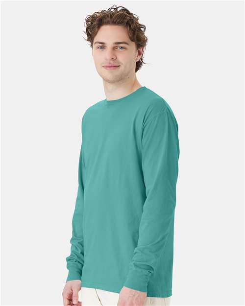 Unisex Garment-Dyed Long Sleeve T-Shirt - GDH200 220