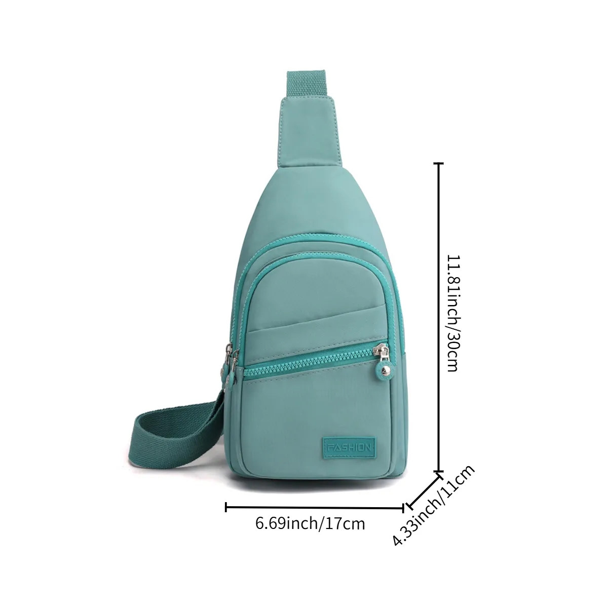Large Capacity Splash Proof Waterproof Crossbody Sling Bag 3