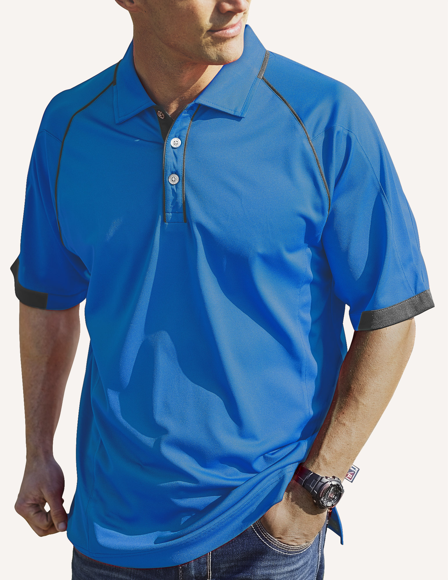 Men's Aloha Hybrid Cooler Polo Shirt 14