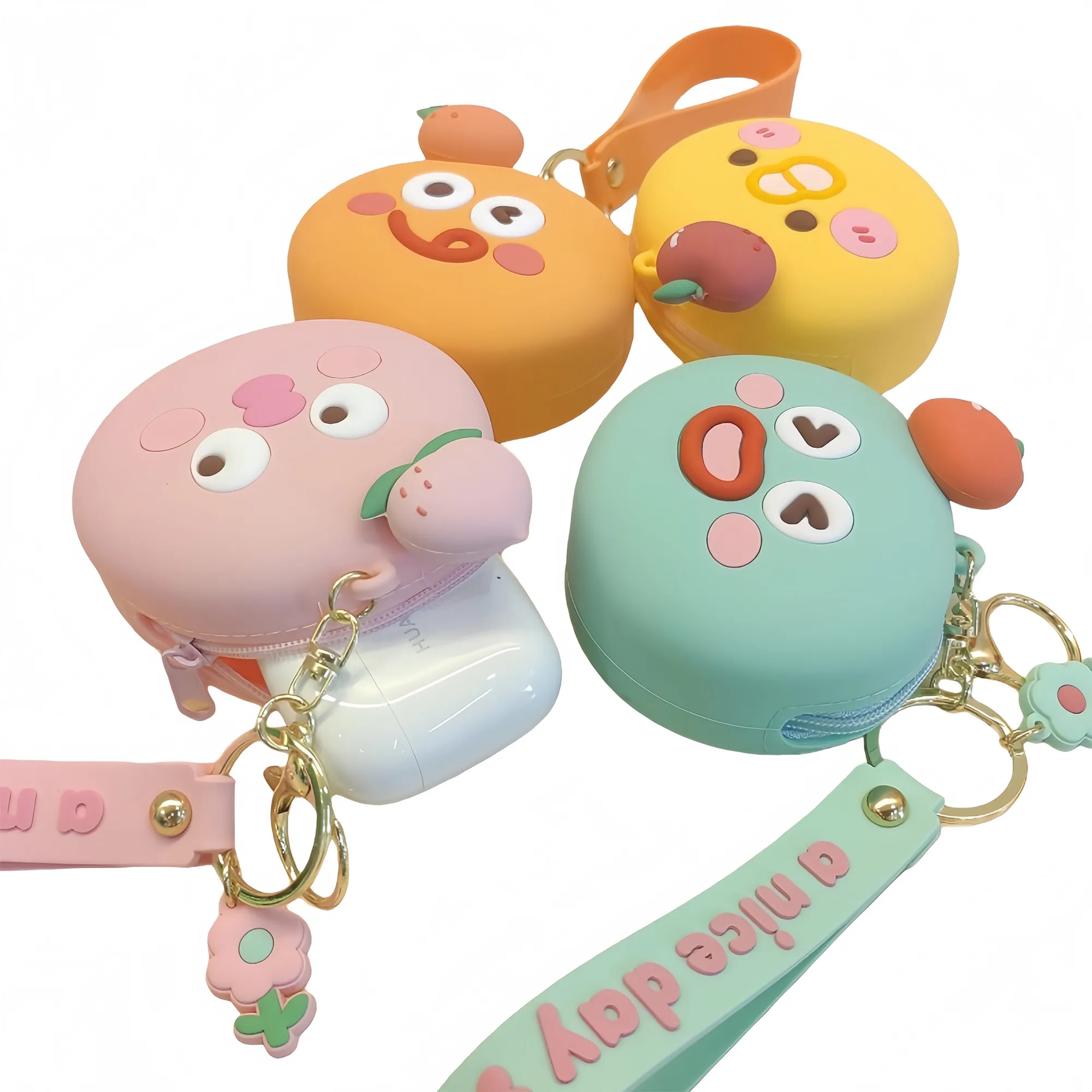 Cartoon Silicone Keychain Pouch For Key Organizer 2
