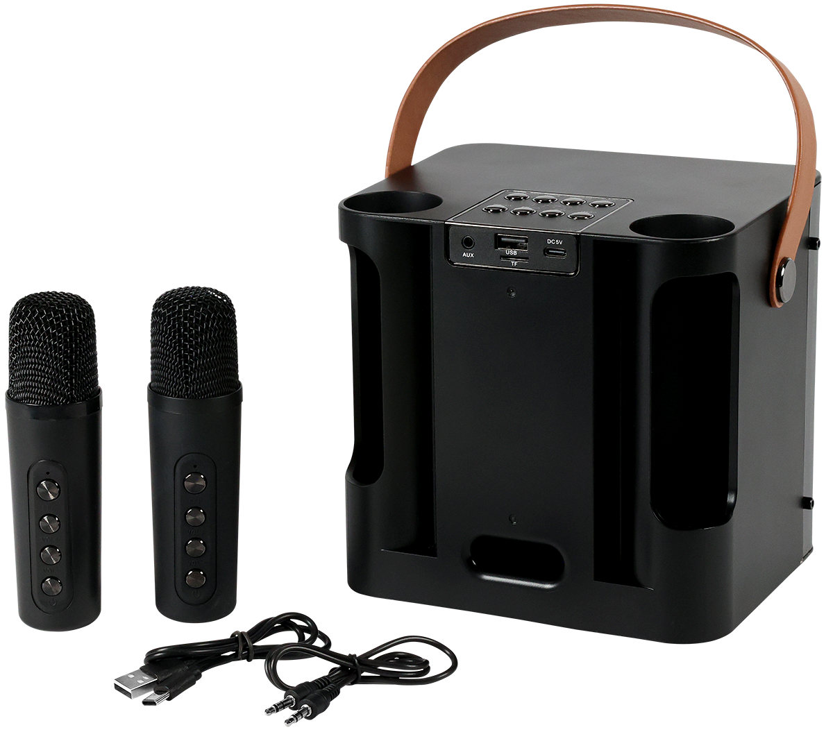15W Karaoke Wireless Speaker with 2 Mics 51