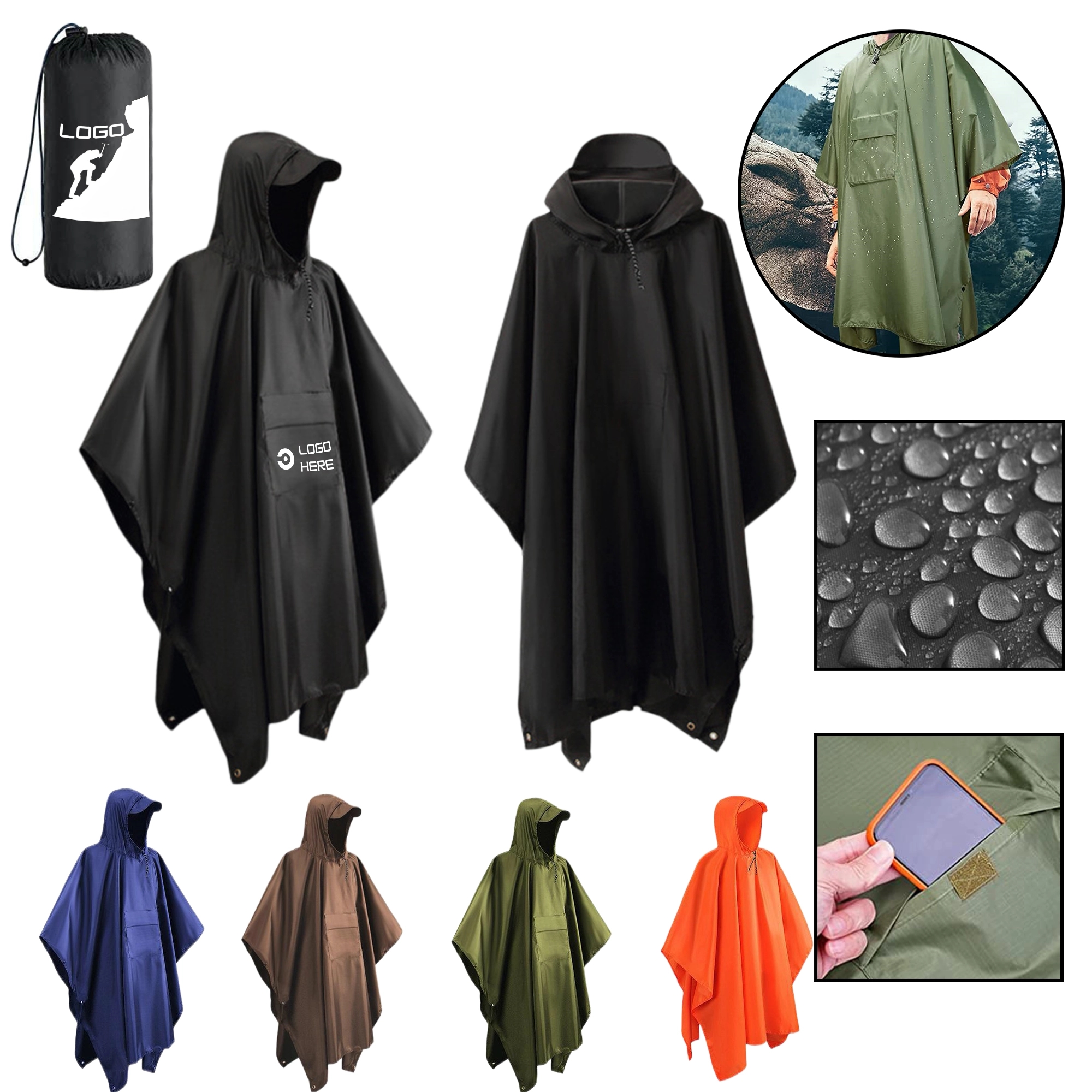 Hooded Raincoat Jacket 8