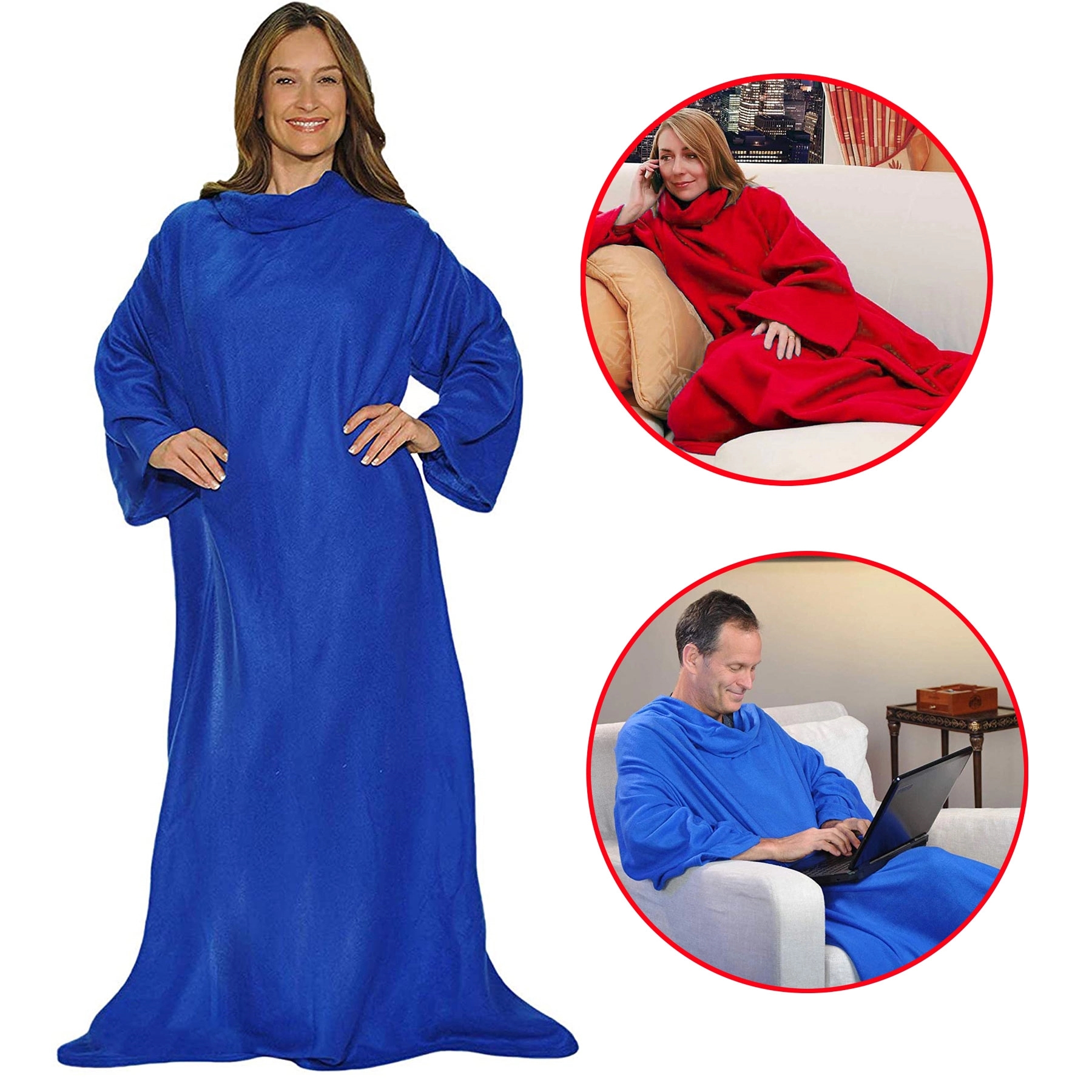 Wearable Blanket with Long Sleeves 1