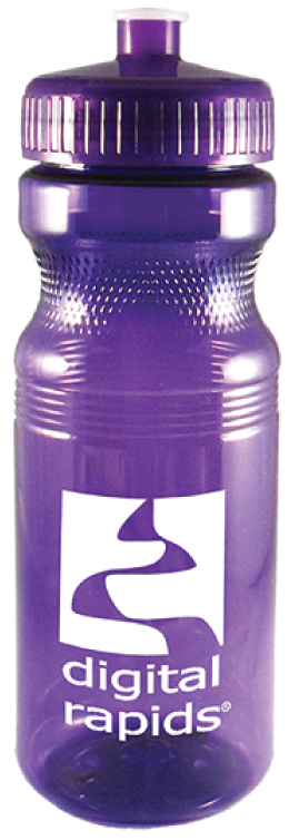 24 oz Eco-Polyclear Bike Bottle - PET Plastic - USA Made 2