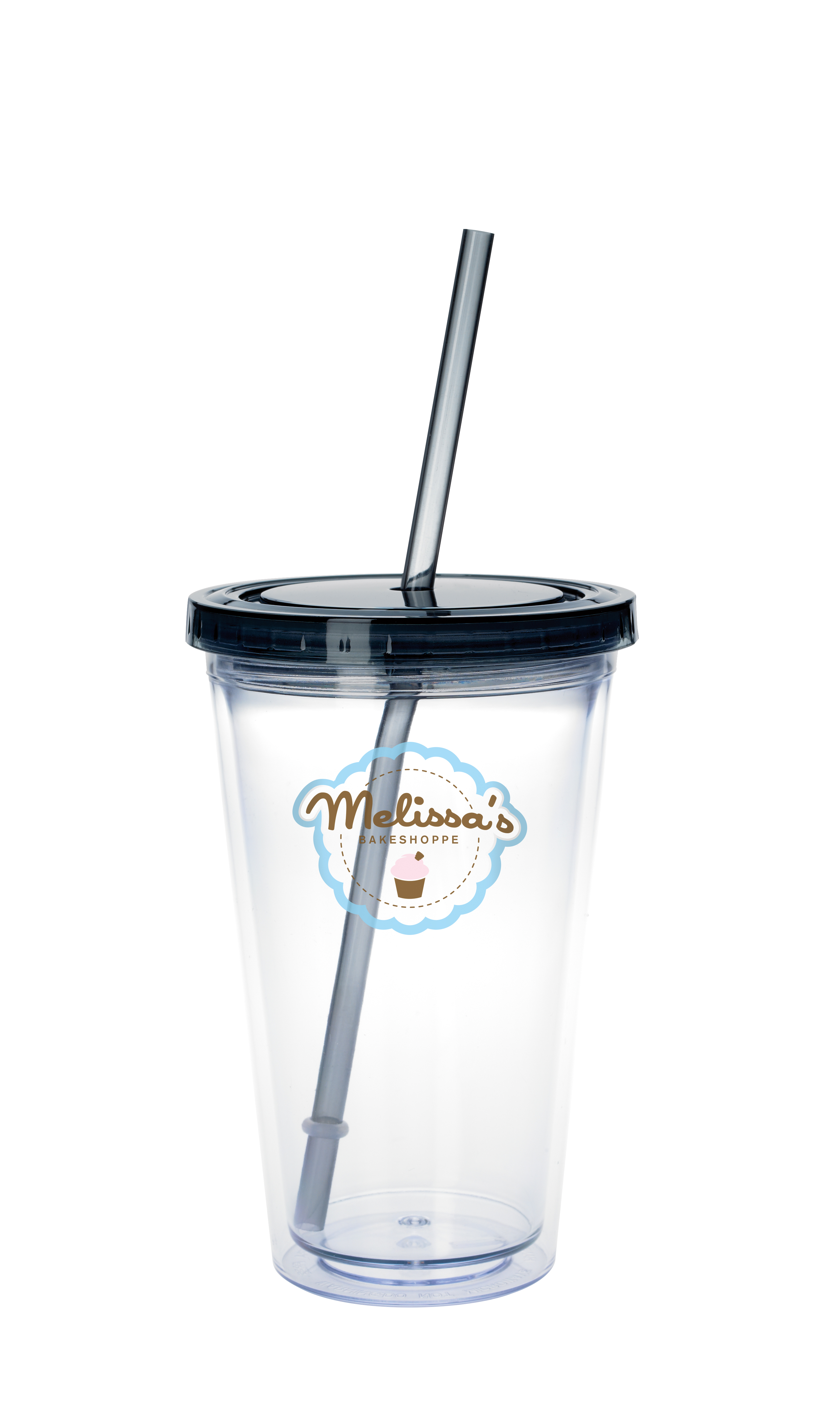 Good Value™ Clear Tumbler with Colored Lid - 18 oz. 34