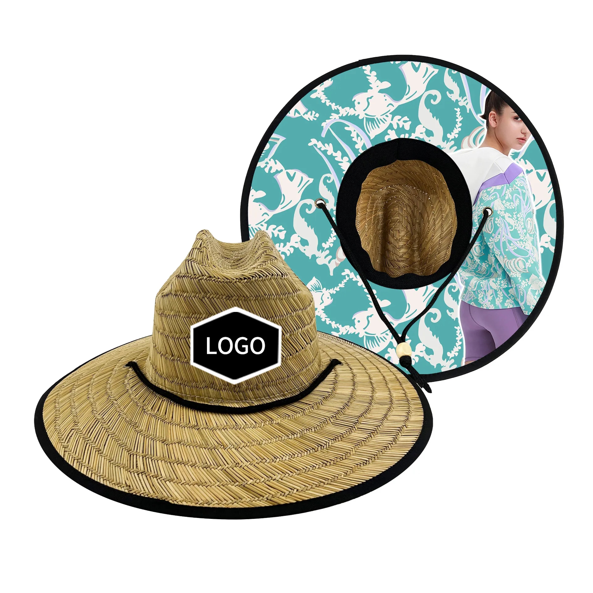 Summer Seagrass Sun Straw Hat 1