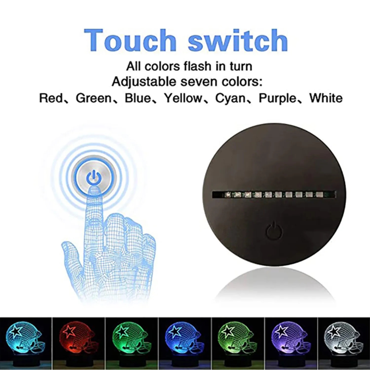 Custom Shape 3D Led Night Light 5