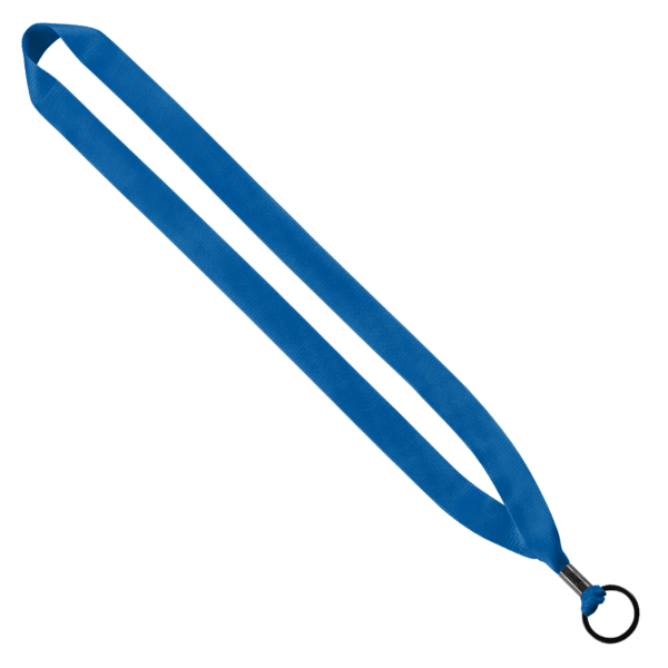 3/4" Polyester Lanyard with Metal Crimp & Split-Ring 59
