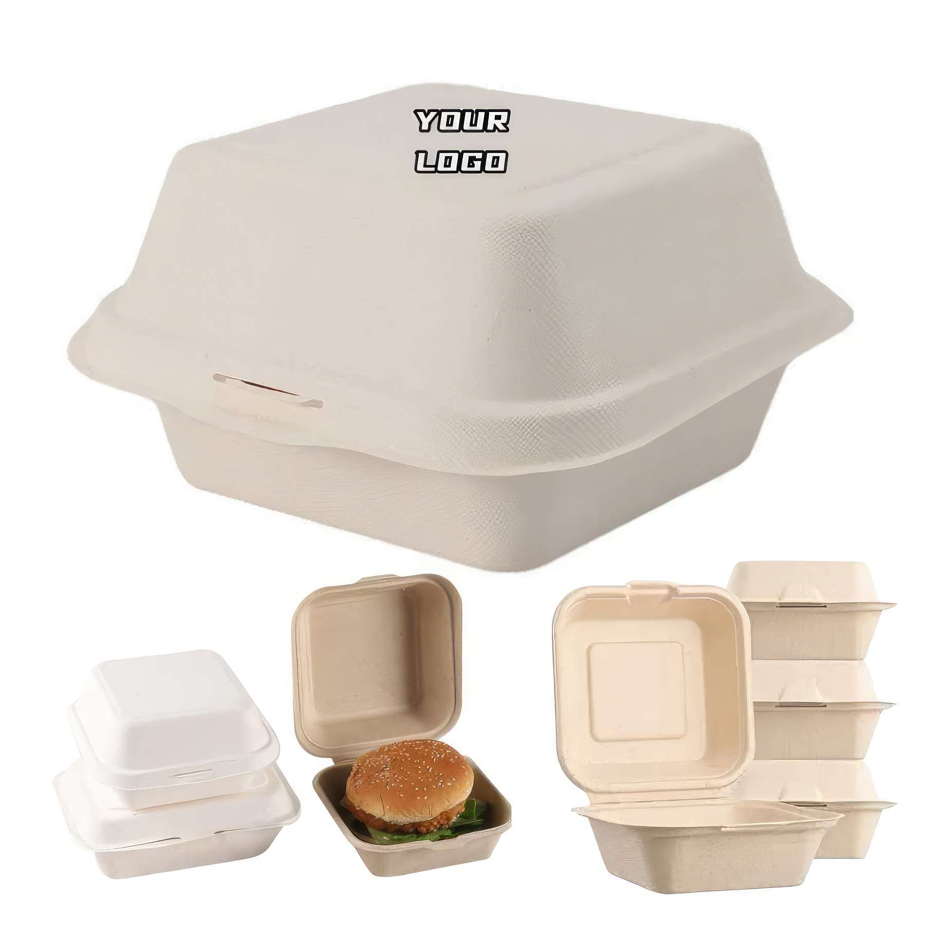 Custom 6/6.5/7 inches Hamburgers Boxes 3
