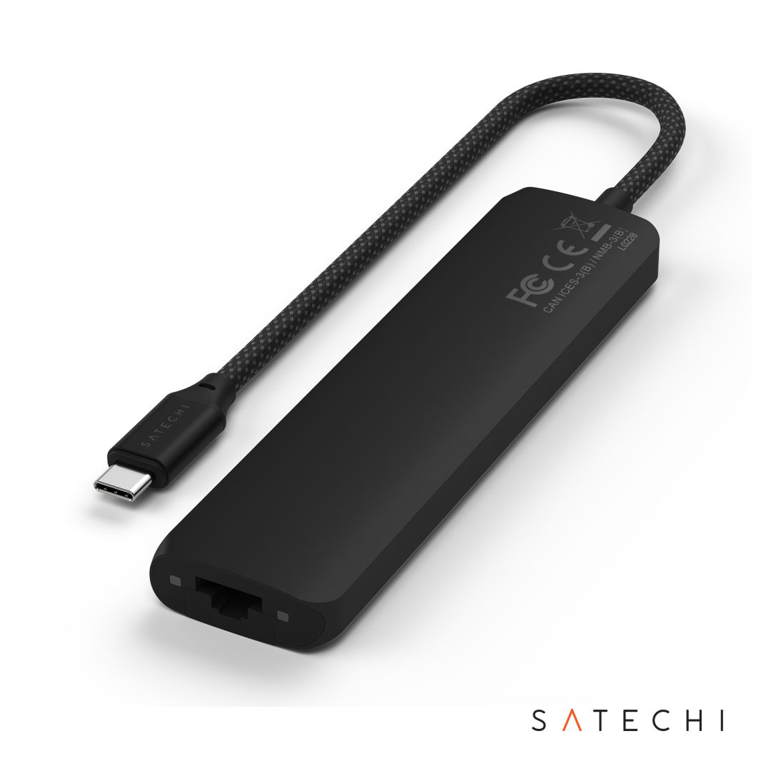 SATECHI® 7-in-1 USB-C Slim Multiport Adapter w/Ethernet 4