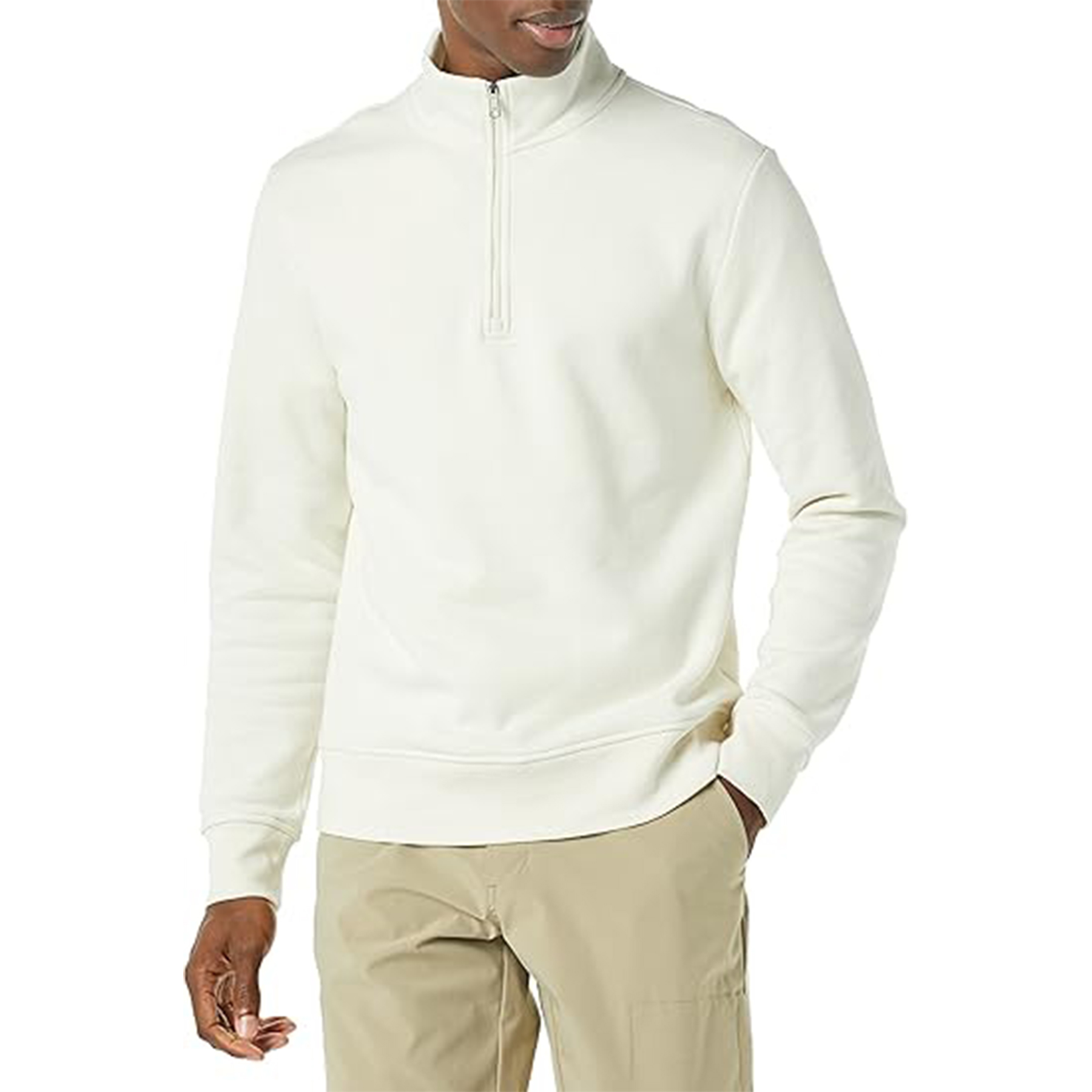 Men Quarter Zip Pullover Sweatshirt, custom hoodie or sweatshirt with logo imprint 16