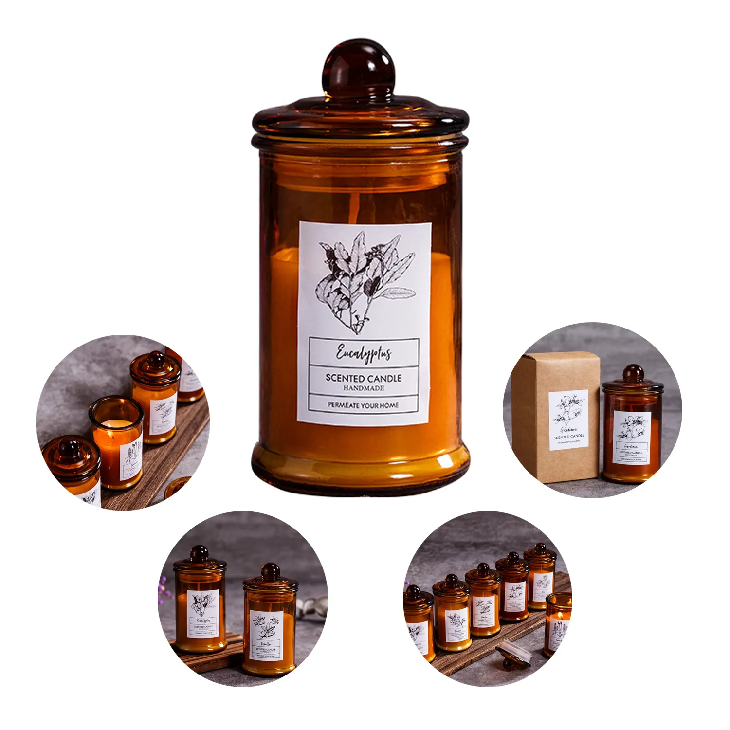 Aromatherapy Candles Jar 6