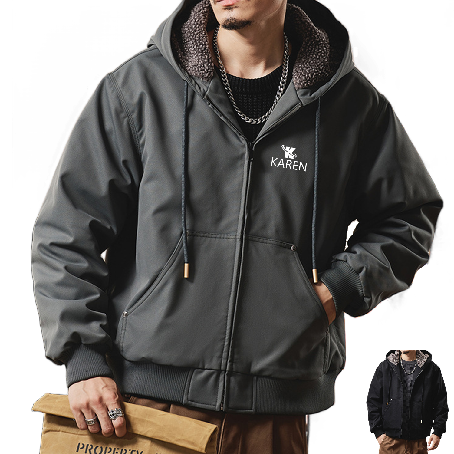 Men' Cotton Military Cargo Bomber Jacket 6