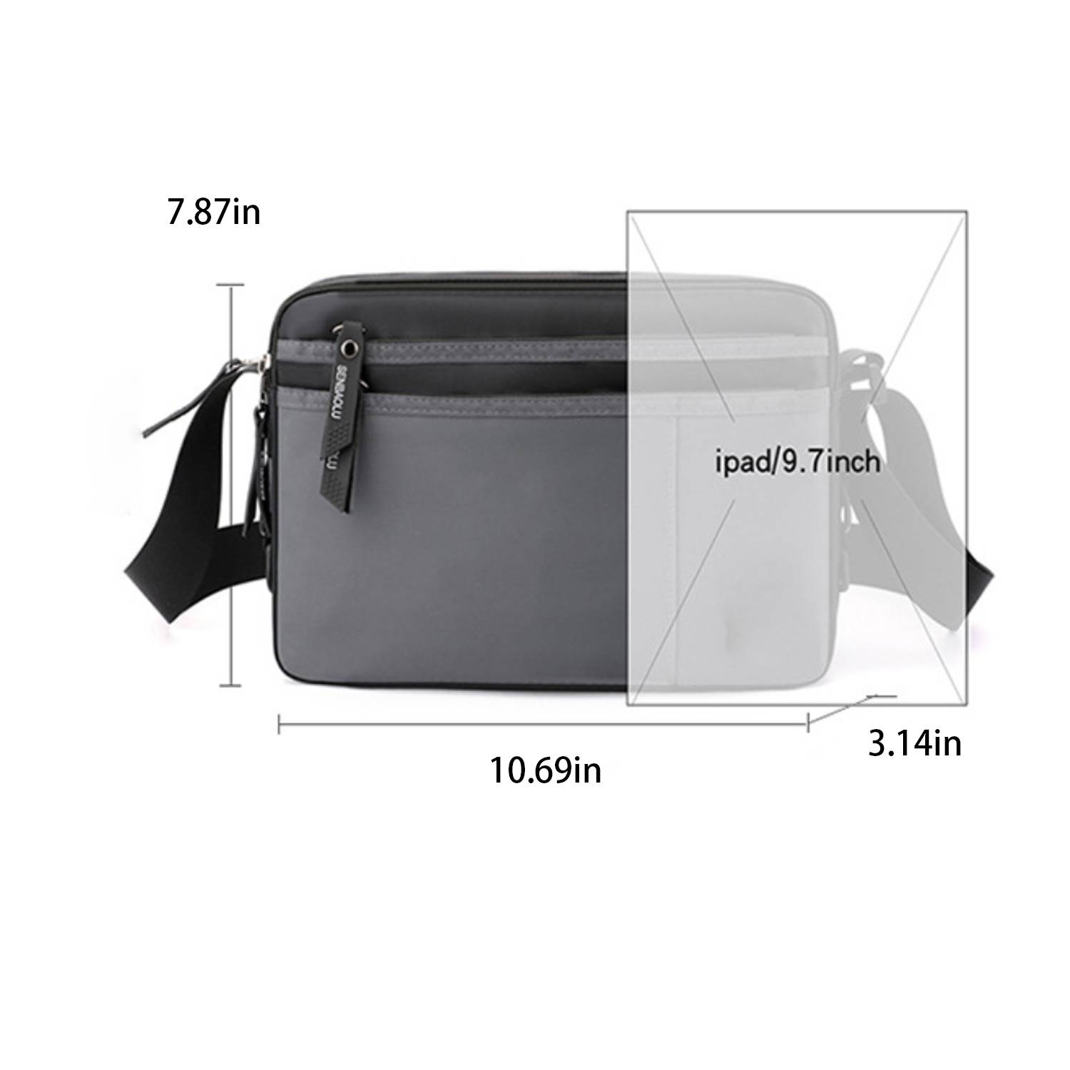 Minimalist Nylon Shoulder Crossbody Bag 5