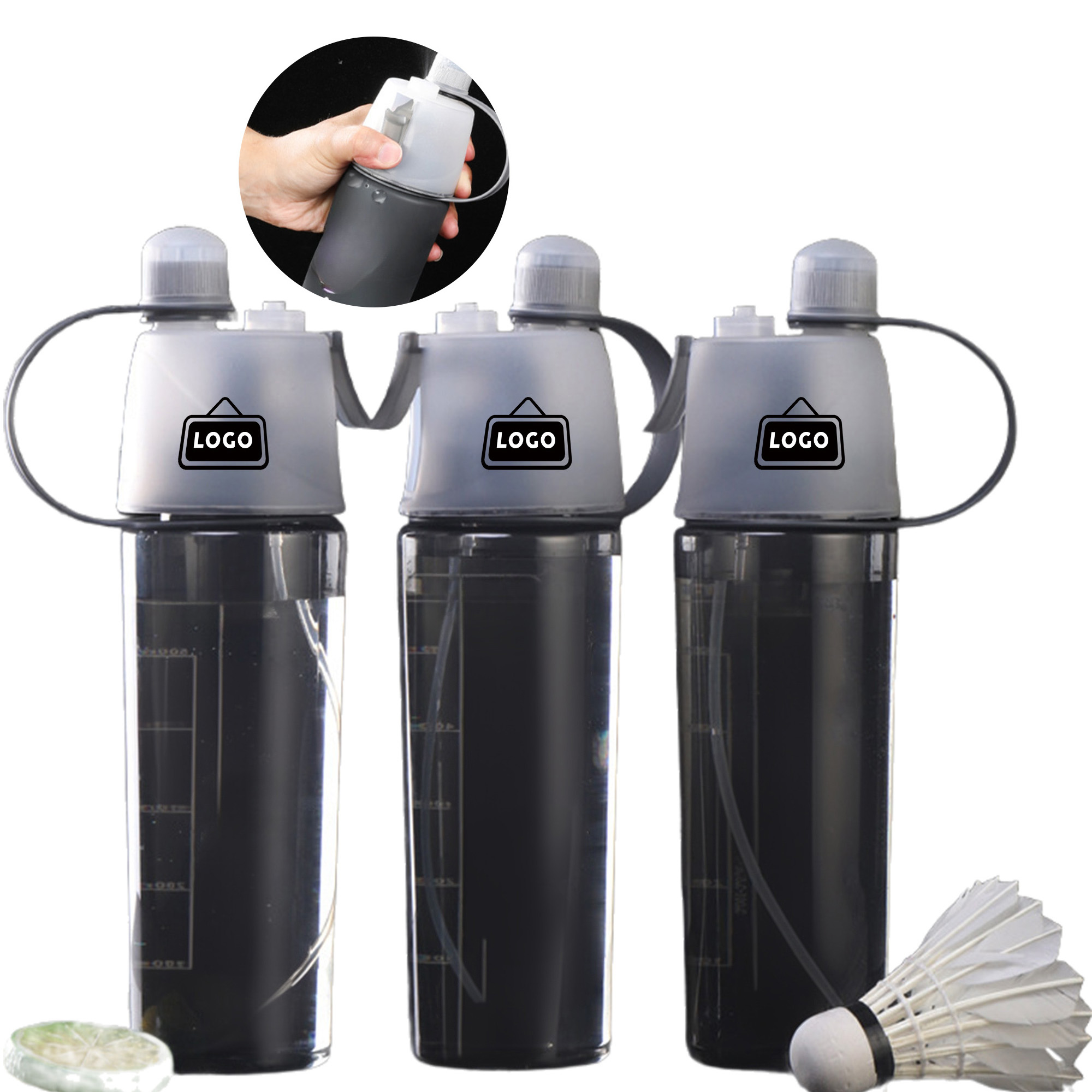 MOQ 50 Mini Portable Mist Water Bottle Cooling Spray for Summer 1
