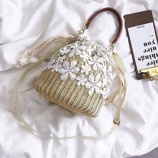 Chic Straw Women's Summer Beach Bag with Removable Handle 6